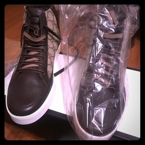 Gucci GG Supreme Brown and Beige sneakers